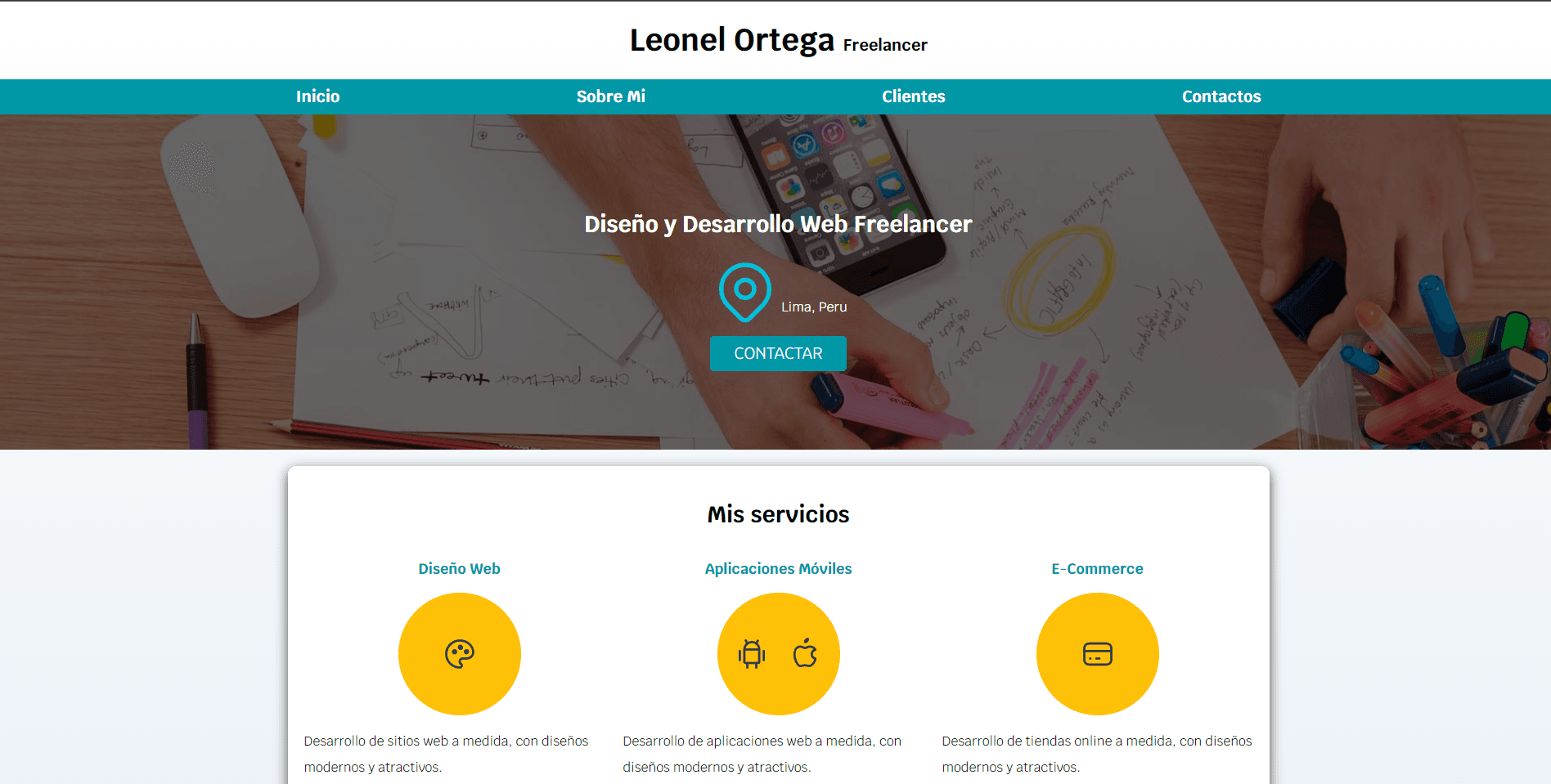 Freelancer Landing Page