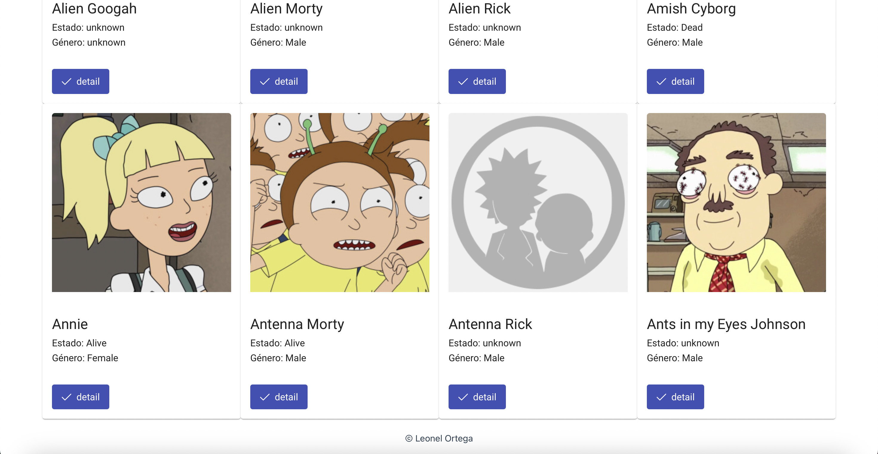 Rick and Morty App